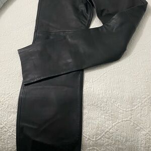 ecru Black Straight Leg Pants